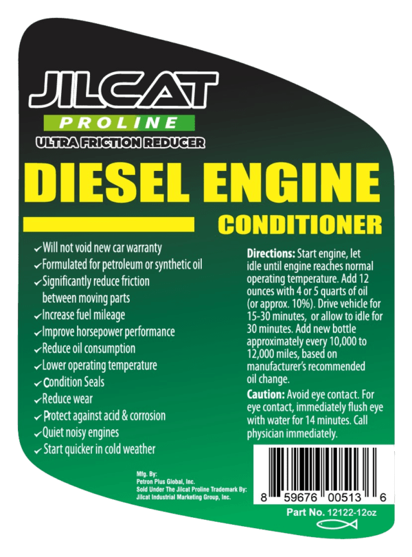 Diesel Engine Conditioner Label